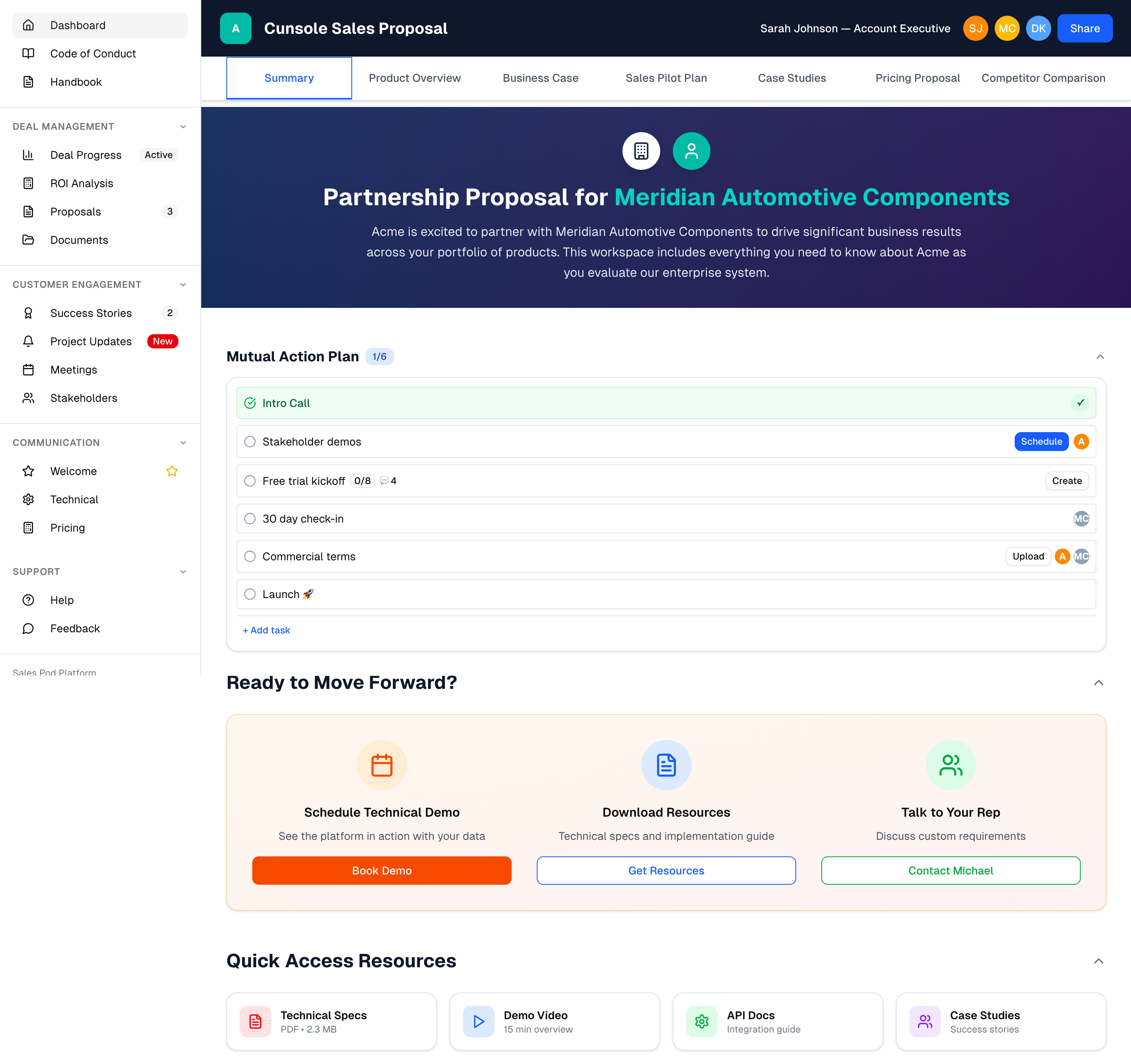 Schedules Dashboard - Customer Subscription Management